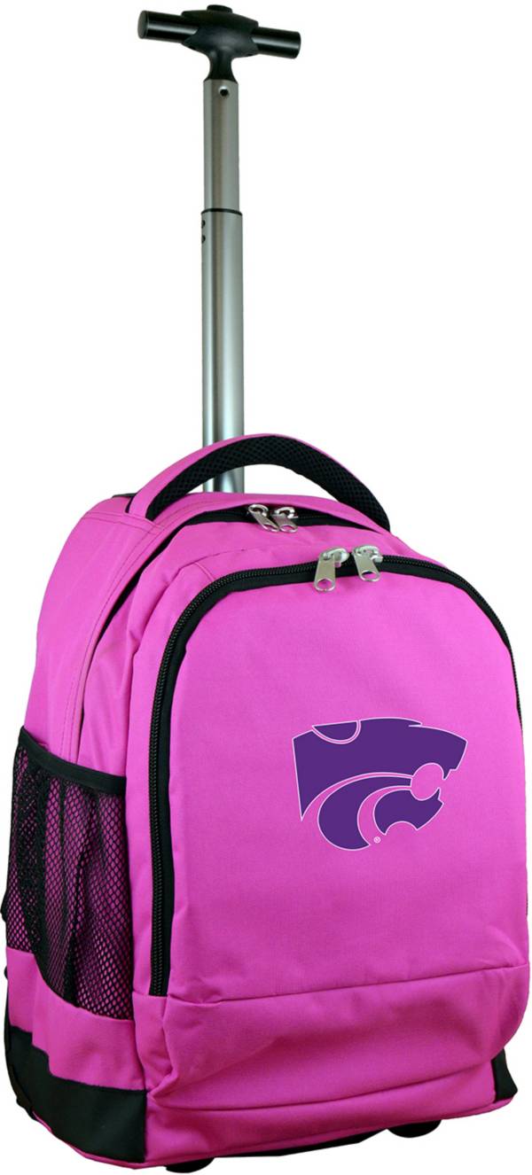 Mojo Kansas State Wildcats Wheeled Premium Pink Backpack