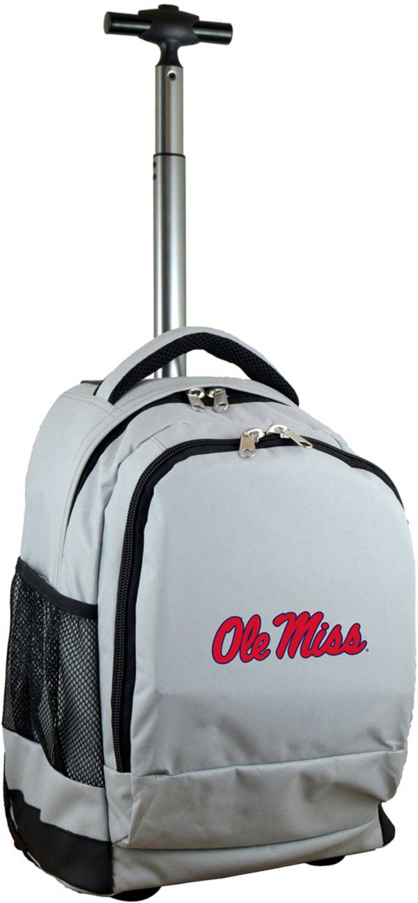 Mojo Ole Miss Rebels Wheeled Premium Grey Backpack