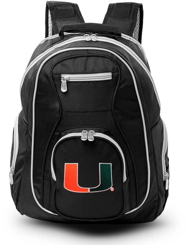 Mojo Miami Hurricanes Colored Trim Laptop Backpack