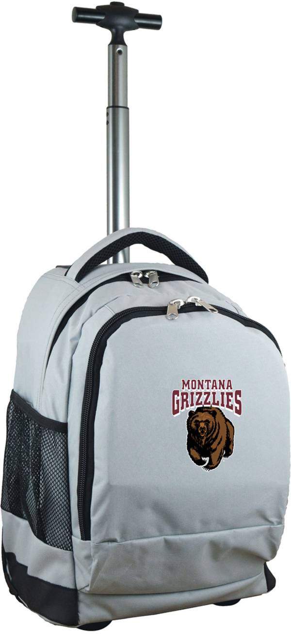 Mojo Montana Grizzlies Wheeled Premium Grey Backpack