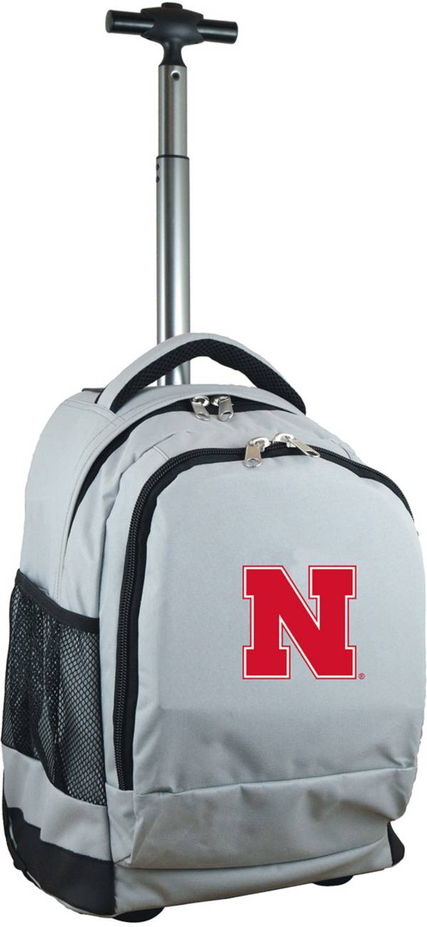 Mojo Nebraska Cornhuskers Wheeled Premium Grey Backpack