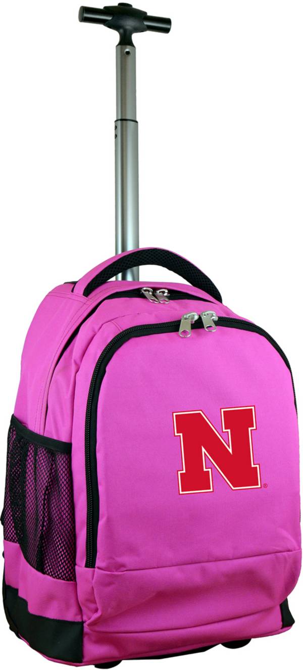 Mojo Nebraska Cornhuskers Wheeled Premium Pink Backpack