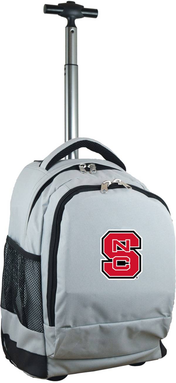 Mojo NC State Wolfpack Wheeled Premium Grey Backpack