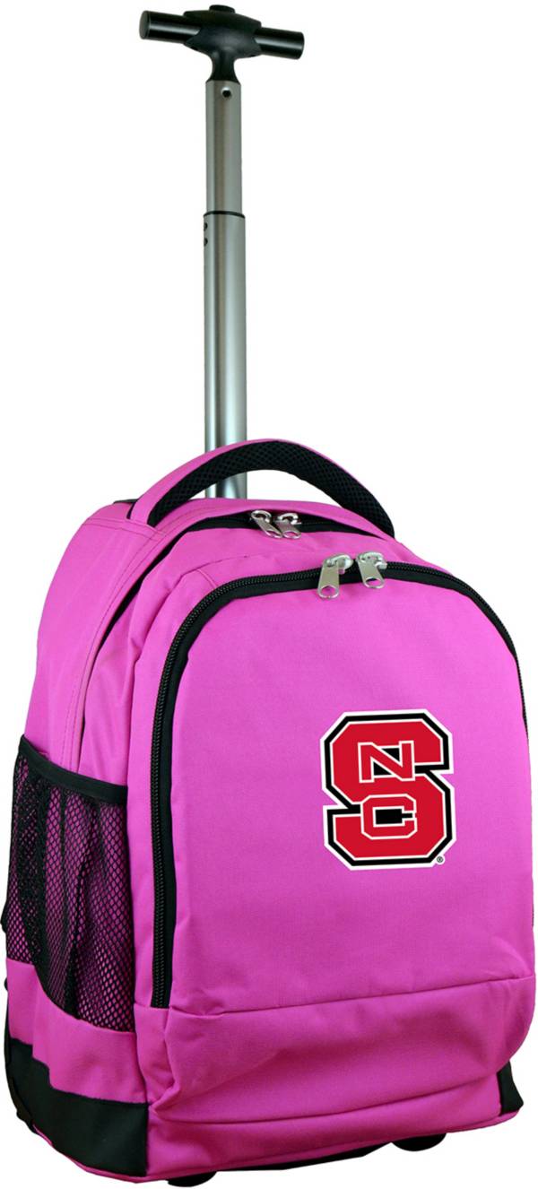 Mojo NC State Wolfpack Wheeled Premium Pink Backpack product image