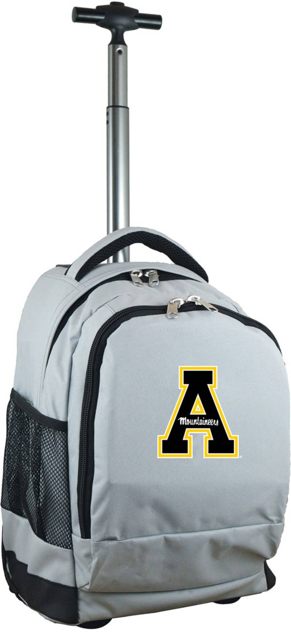 Mojo Appalachian State Mountaineers Wheeled Premium Grey Backpack