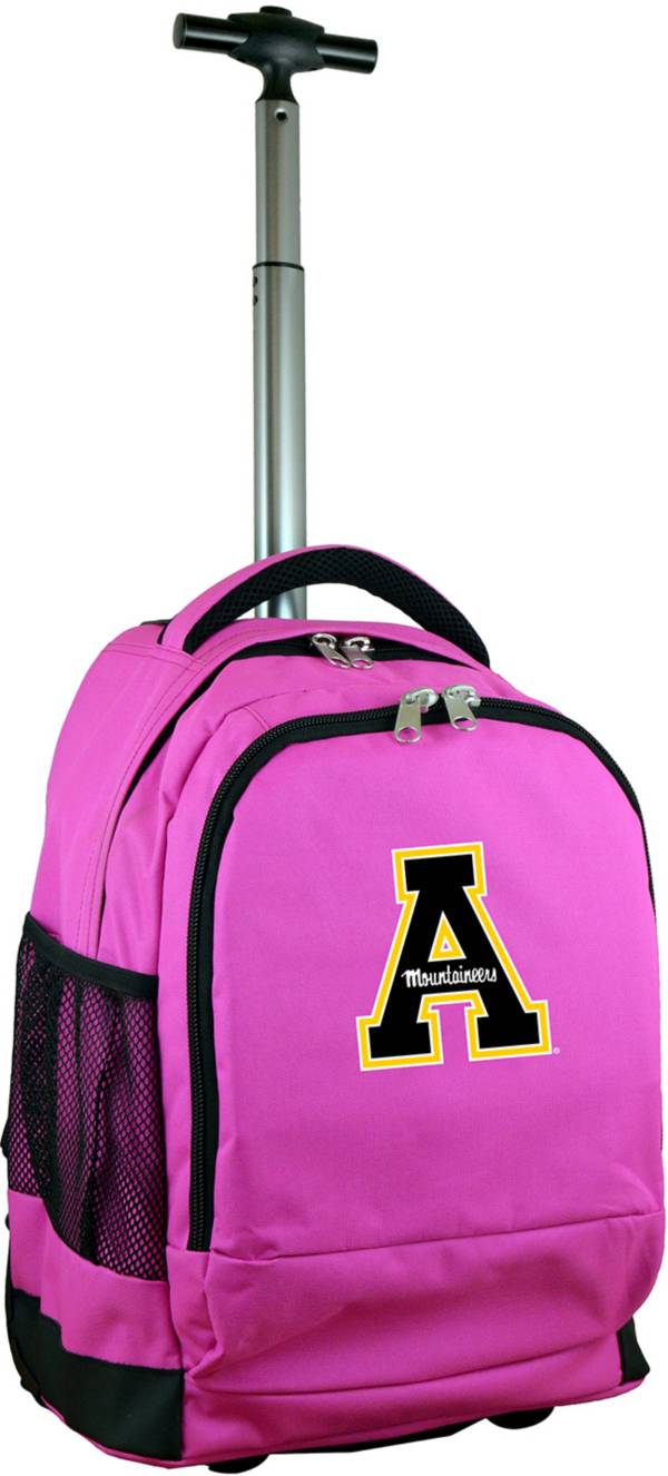 Mojo Appalachian State Mountaineers Wheeled Premium Pink Backpack product image