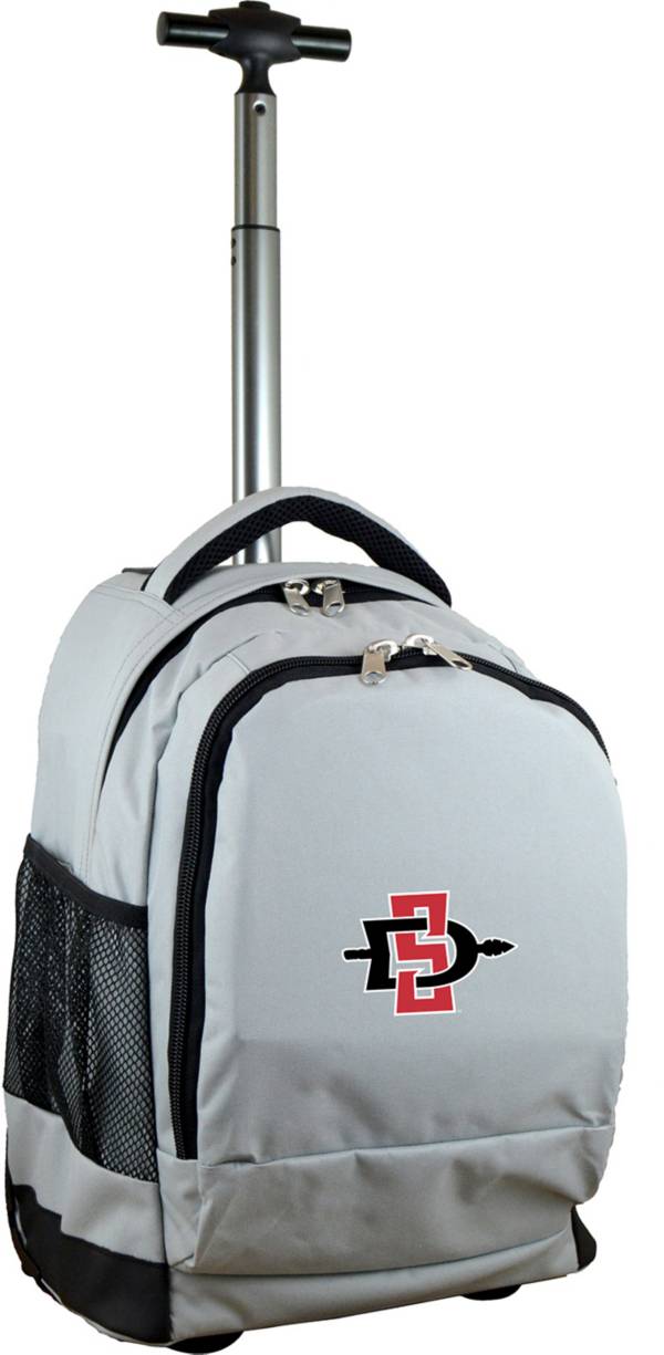 Mojo San Diego State Aztecs Wheeled Premium Grey Backpack