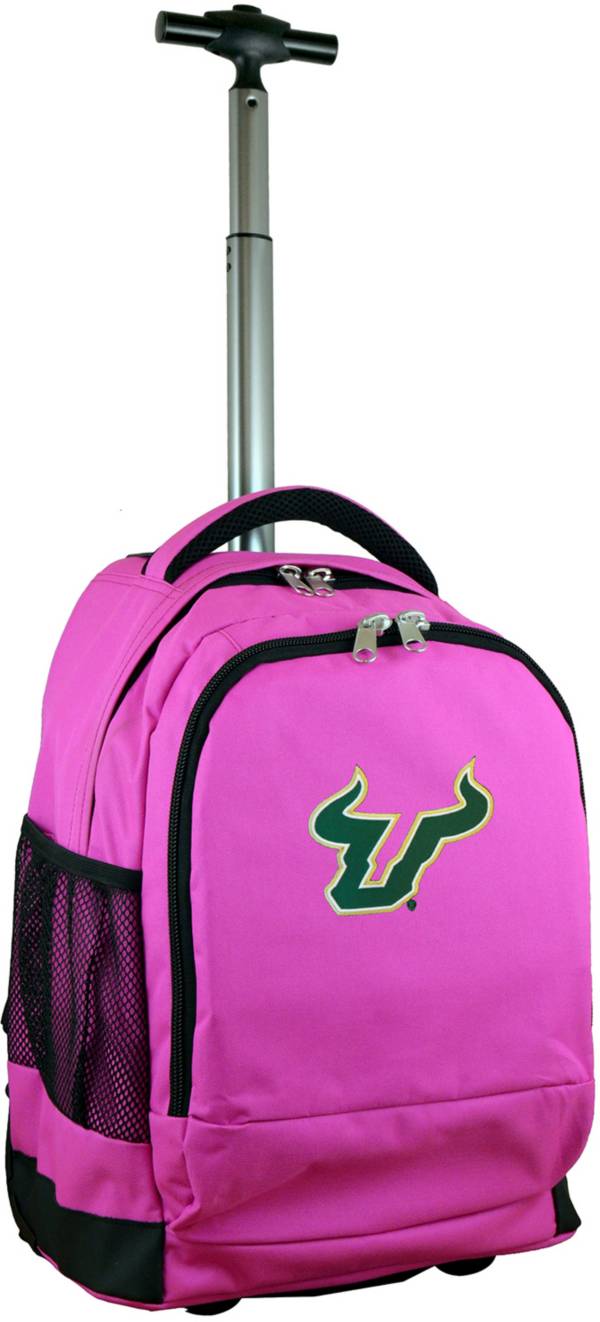 Mojo South Florida Bulls Wheeled Premium Pink Backpack
