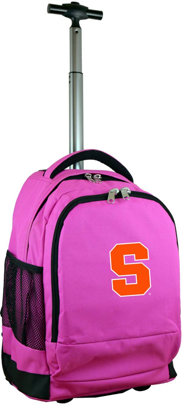 Mojo Syracuse Orange Wheeled Premium Pink Backpack