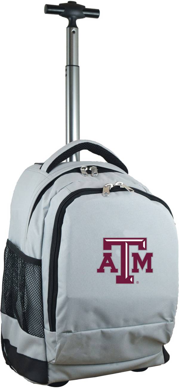 Mojo Texas A&M Aggies Wheeled Premium Grey Backpack