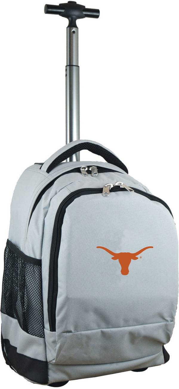 Mojo Texas Longhorns Wheeled Premium Grey Backpack