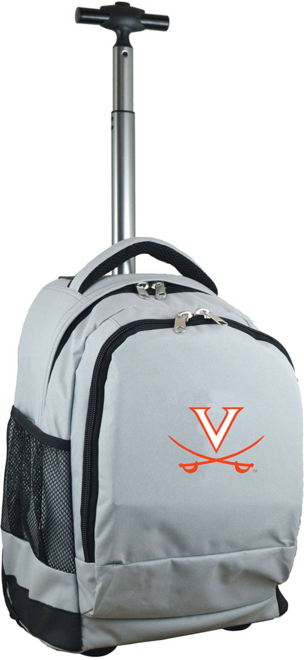 Mojo Virginia Cavaliers Wheeled Premium Grey Backpack