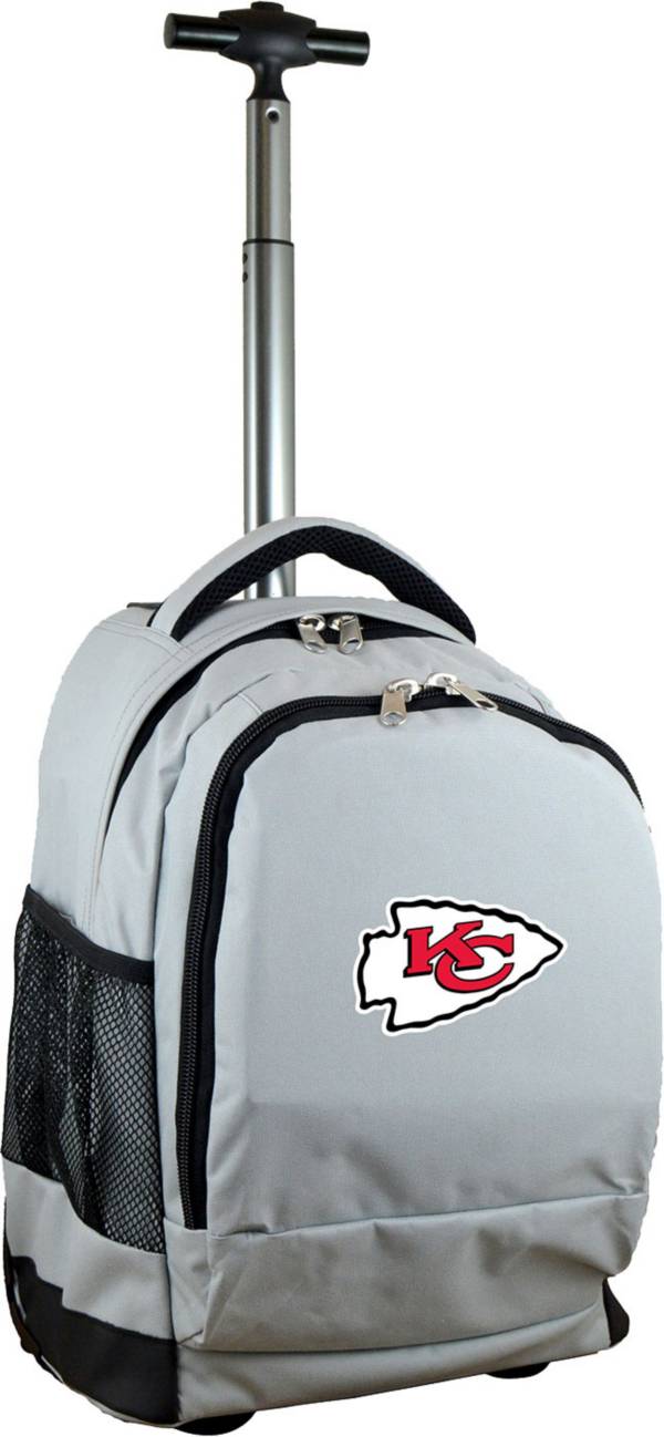 Mojo Kansas City Chiefs Wheeled Premium Grey Backpack