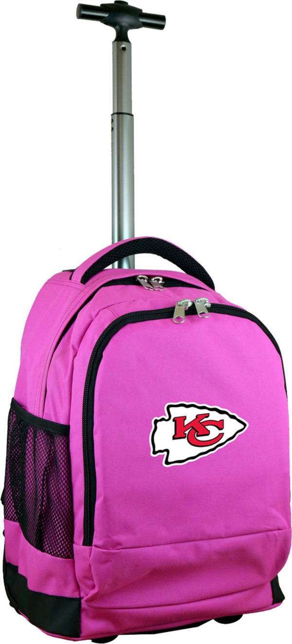Mojo Kansas City Chiefs Wheeled Premium Pink Backpack product image
