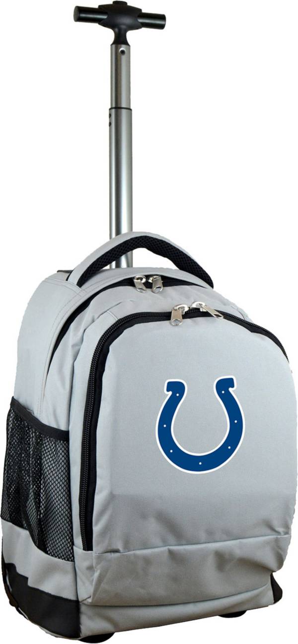 Mojo Indianapolis Colts Wheeled Premium Grey Backpack