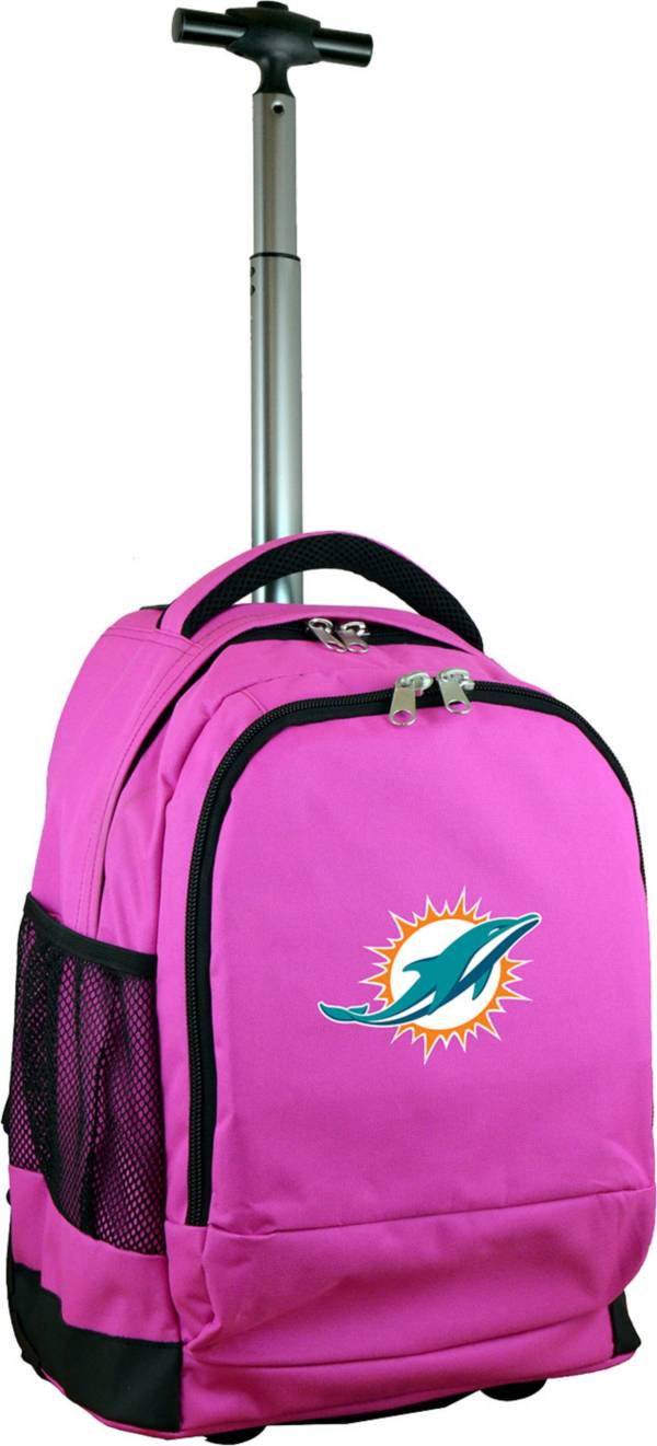 Mojo Miami Dolphins Wheeled Premium Pink Backpack