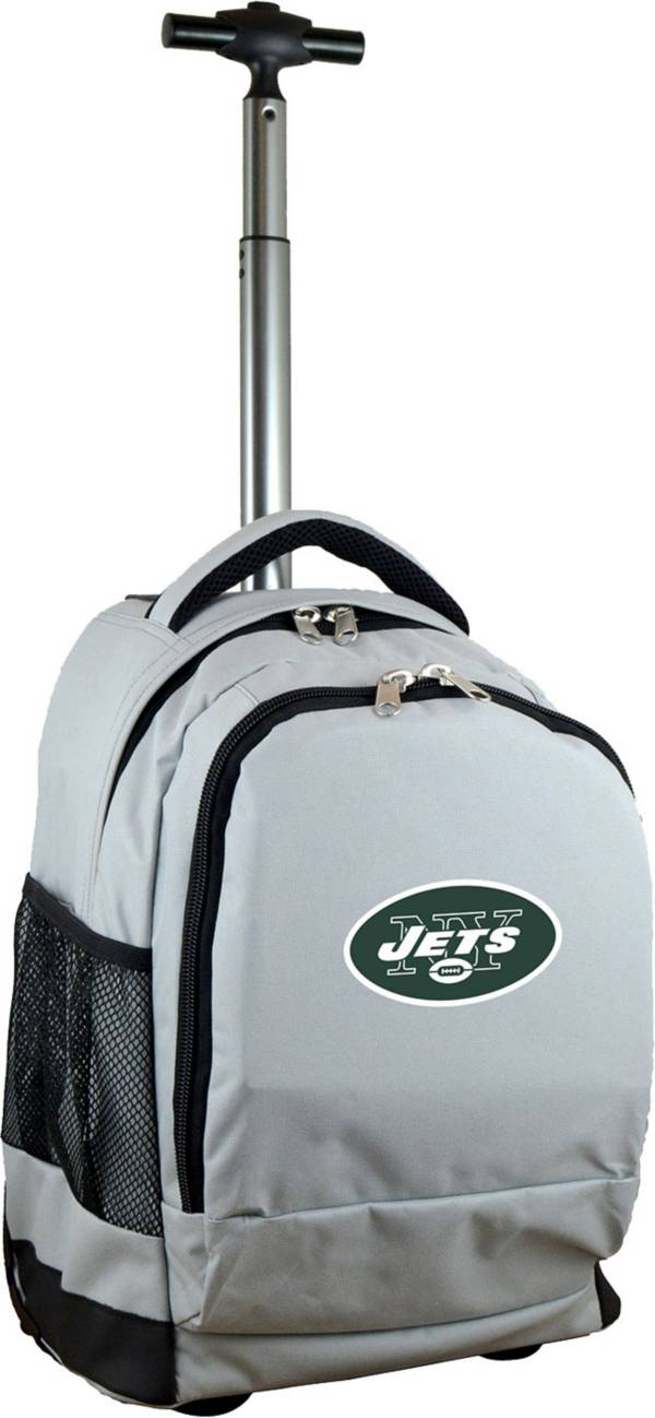 Mojo New York Jets Wheeled Premium Grey Backpack