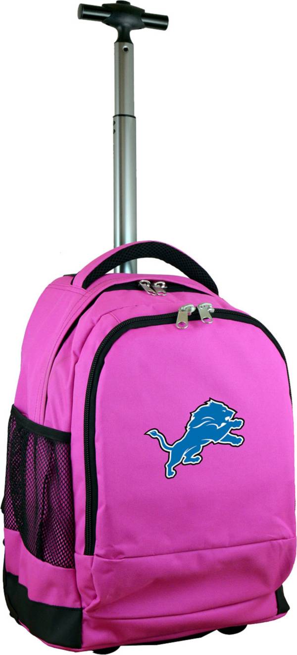 Mojo Detroit Lions Wheeled Premium Pink Backpack product image