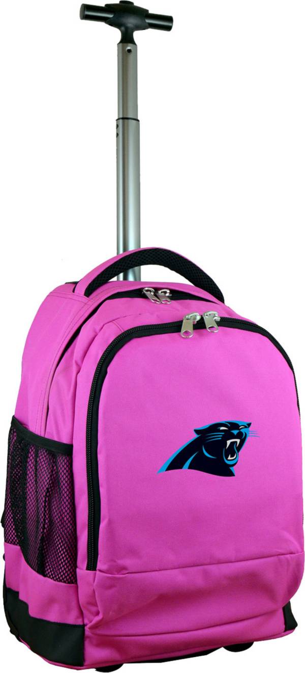 Mojo Carolina Panthers Wheeled Premium Pink Backpack