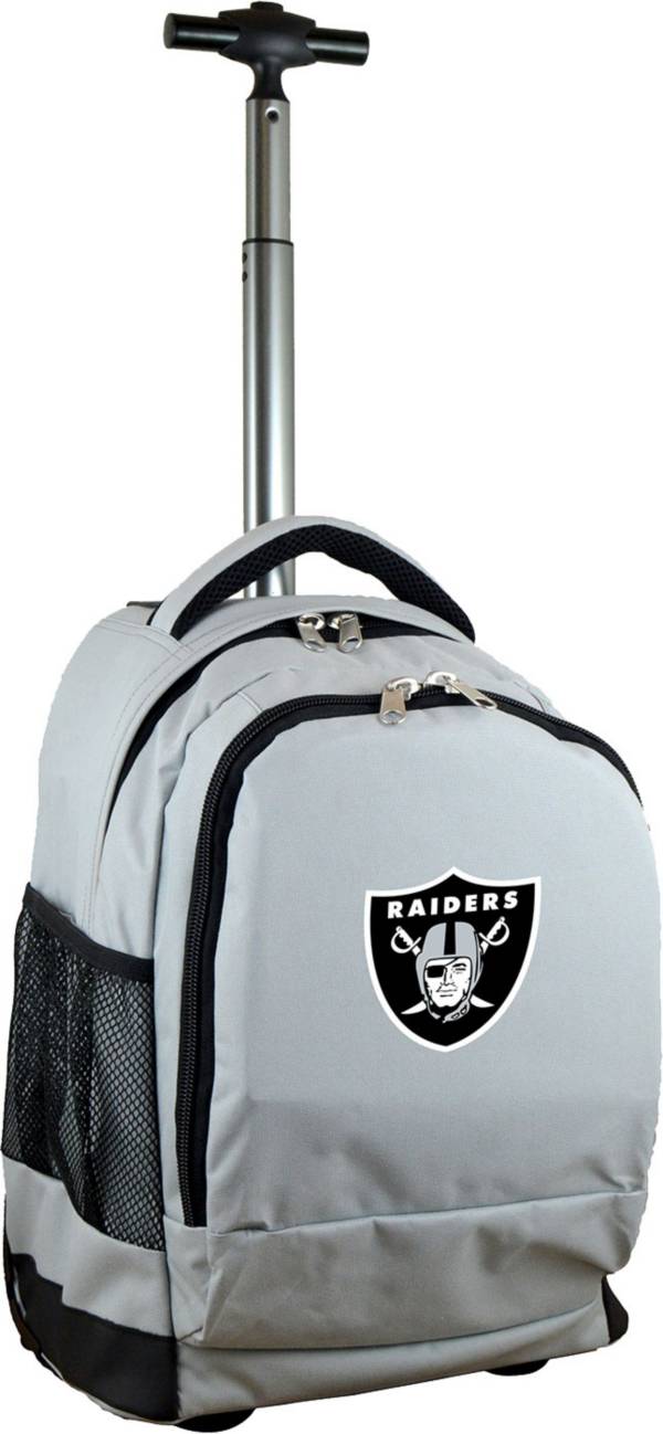 Mojo Las Vegas Raiders Wheeled Premium Grey Backpack