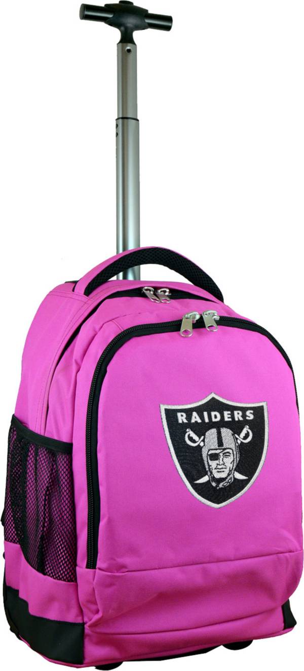 Mojo Las Vegas Raiders Wheeled Premium Pink Backpack