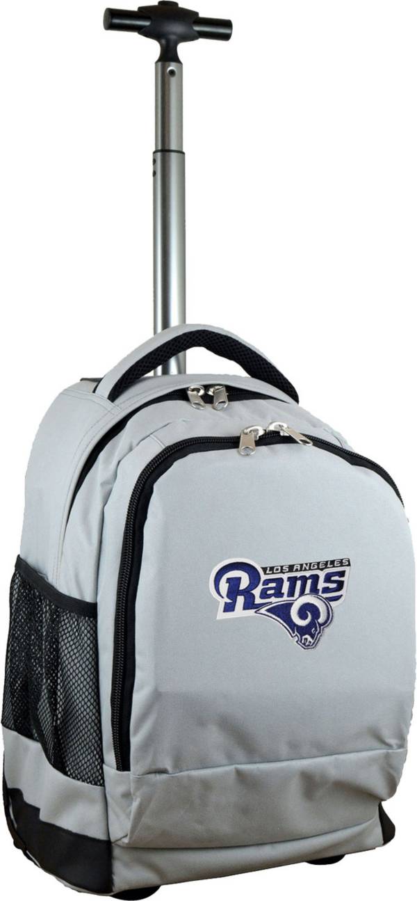 Mojo Los Angeles Rams Wheeled Premium Grey Backpack