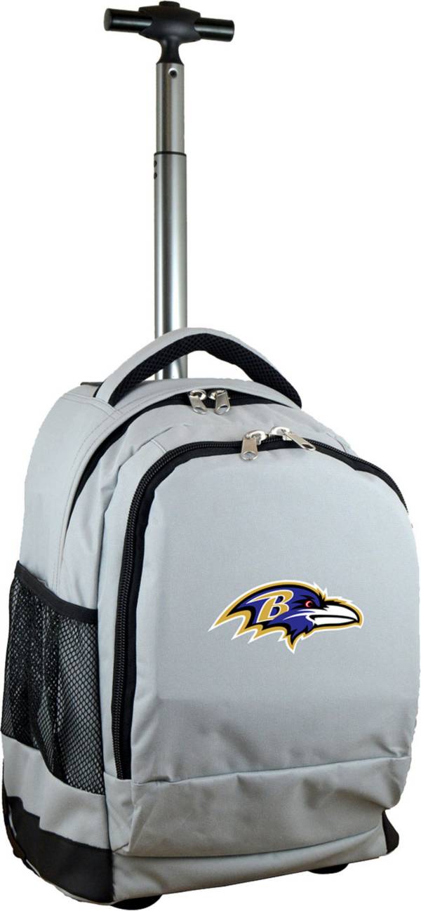 Mojo Baltimore Ravens Wheeled Premium Grey Backpack