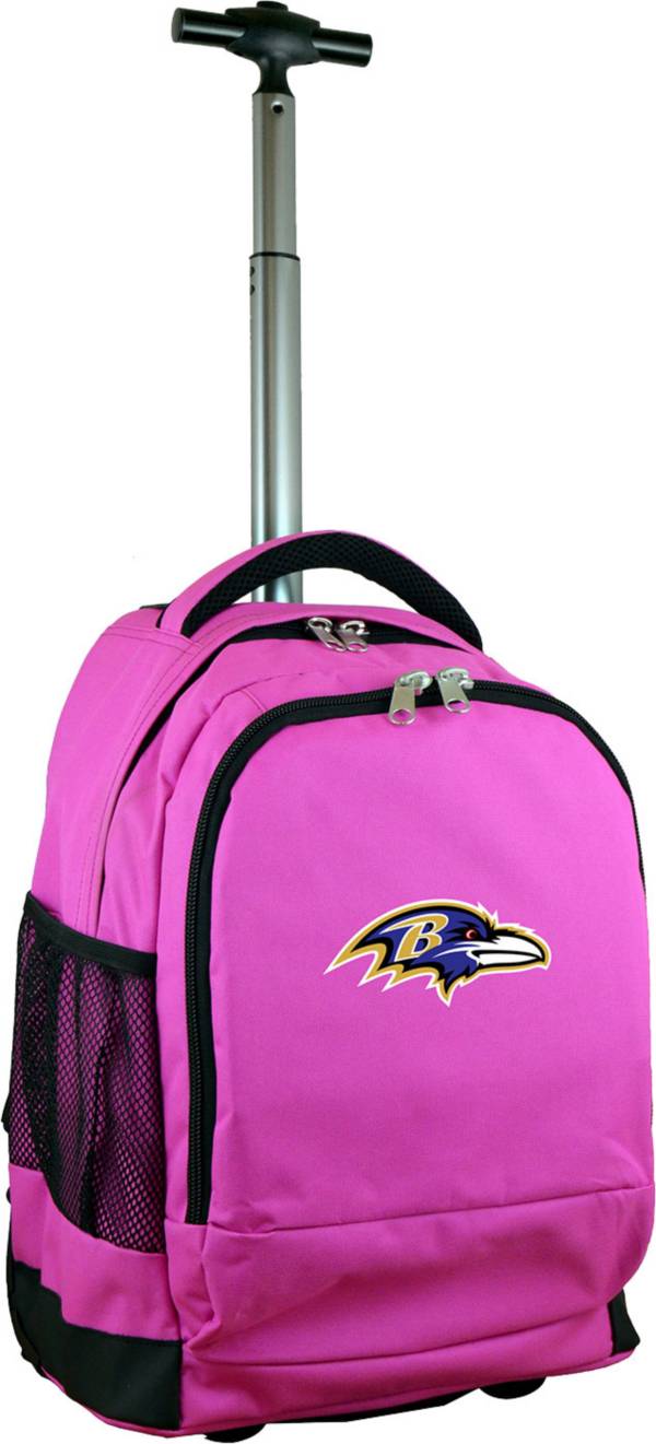 Mojo Baltimore Ravens Wheeled Premium Pink Backpack product image