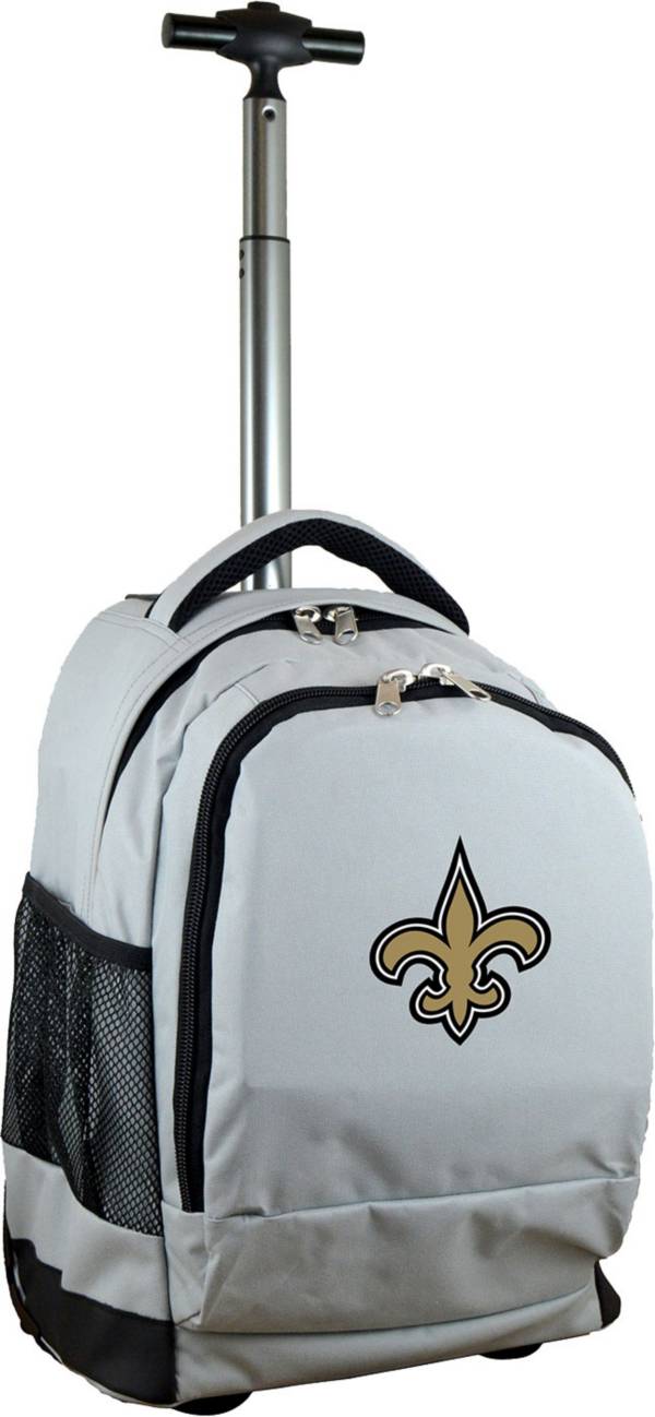 Mojo New Orleans Saints Wheeled Premium Grey Backpack