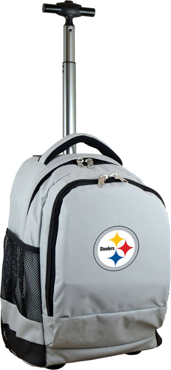 Mojo Pittsburgh Steelers Wheeled Premium Grey Backpack