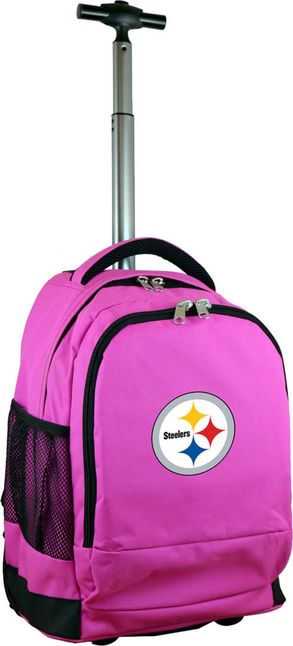 Mojo Pittsburgh Steelers Wheeled Premium Pink Backpack