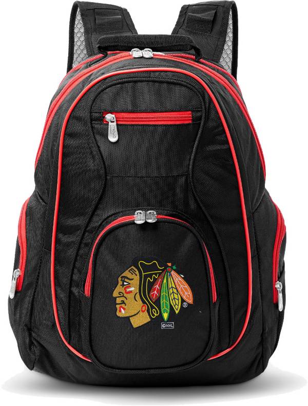 Mojo Chicago Blackhawks Colored Trim Laptop Backpack