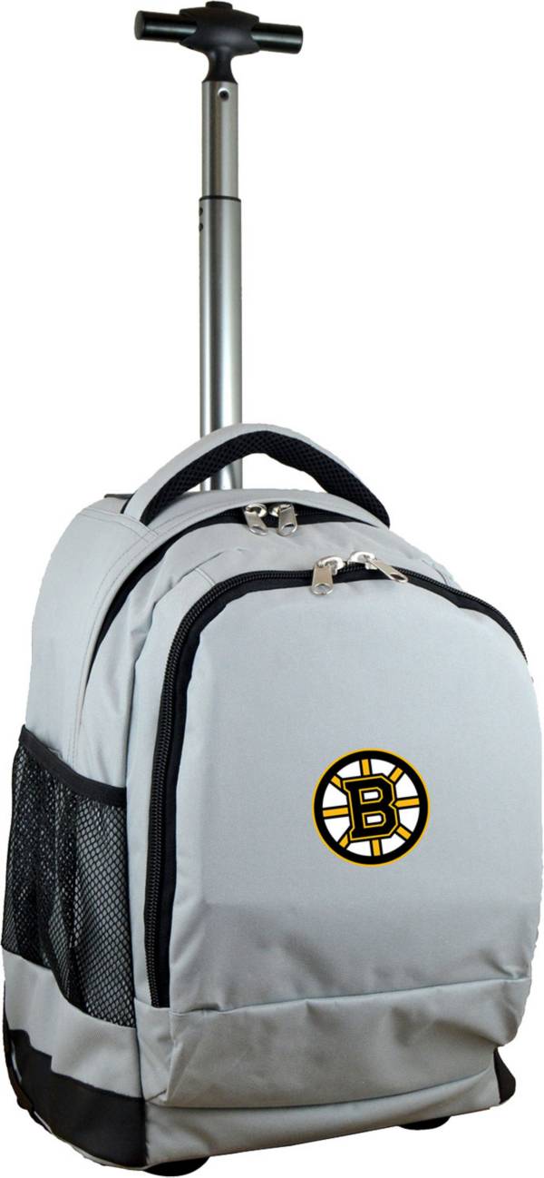 Mojo Boston Bruins Wheeled Premium Grey Backpack