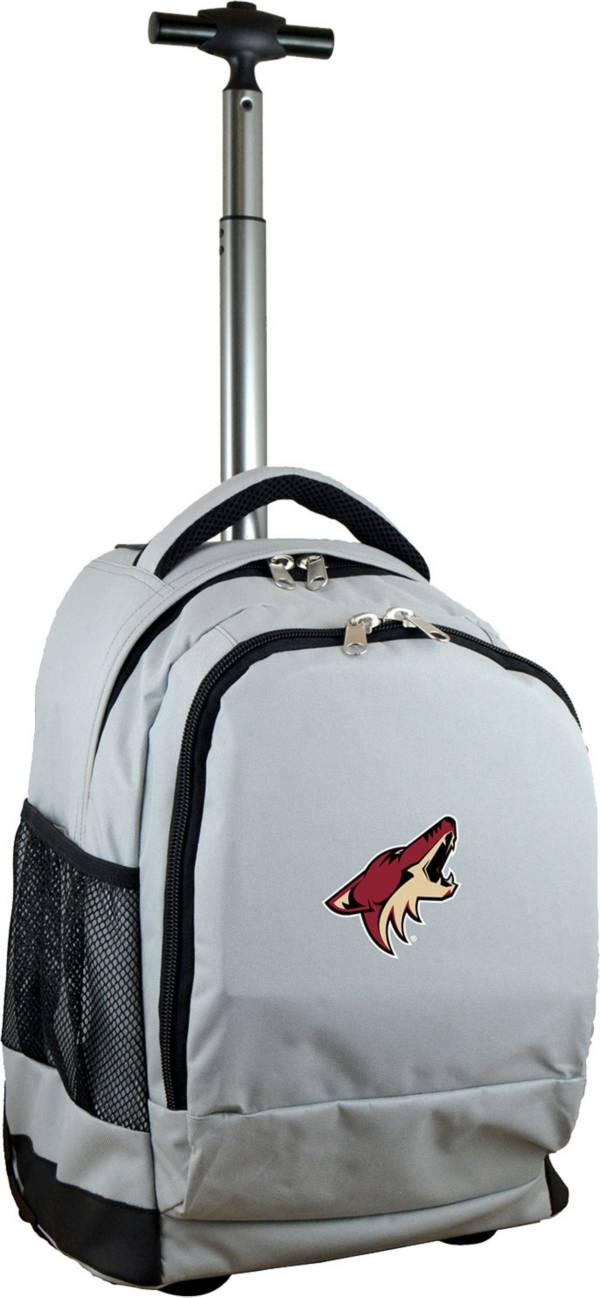 Mojo Arizona Coyotes Wheeled Premium Grey Backpack