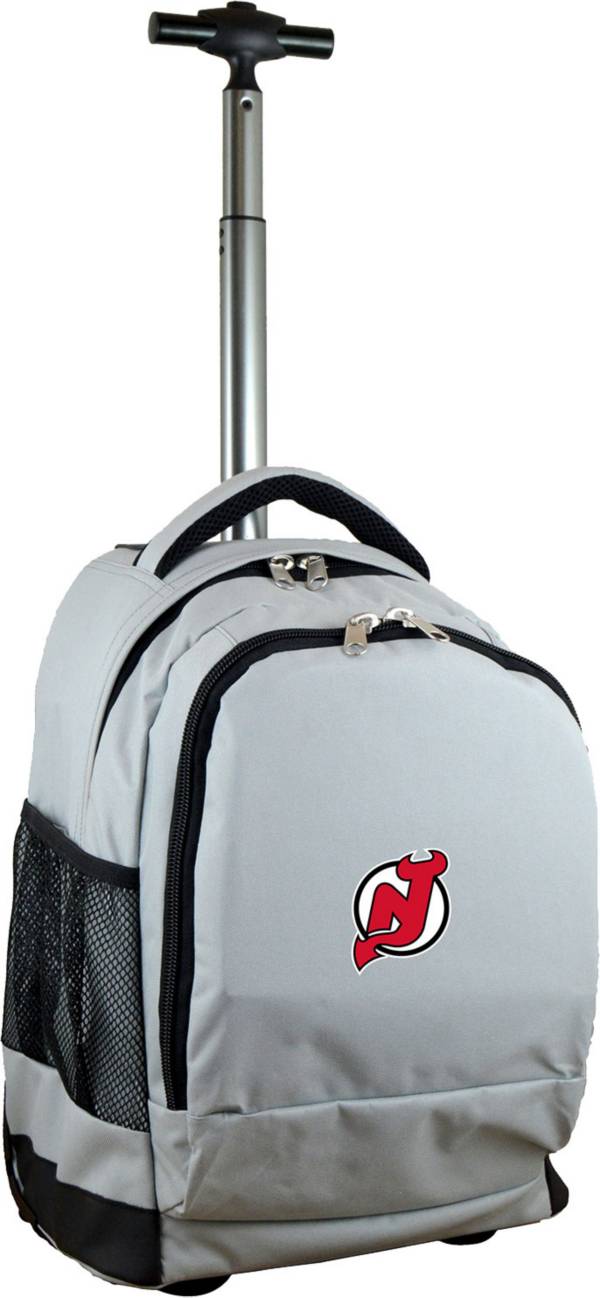 Mojo New Jersey Devils Wheeled Premium Grey Backpack