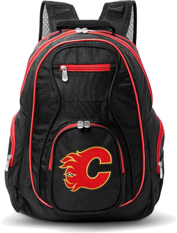 Mojo Calgary Flames Colored Trim Laptop Backpack