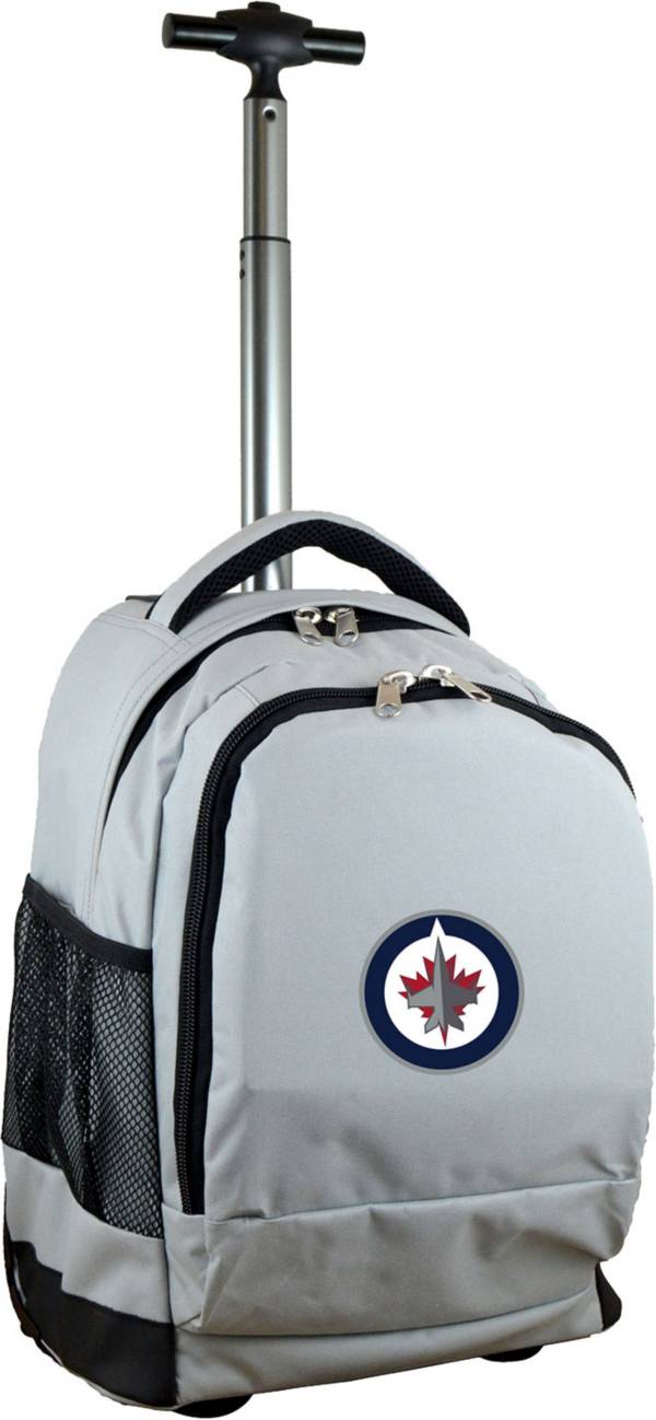 Mojo Winnipeg Jets Wheeled Premium Grey Backpack