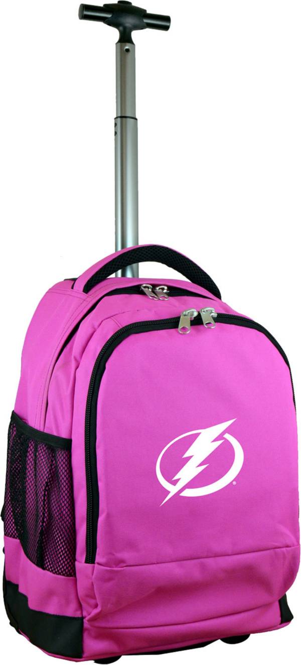 Mojo Tampa Bay Lightning Wheeled Premium Pink Backpack