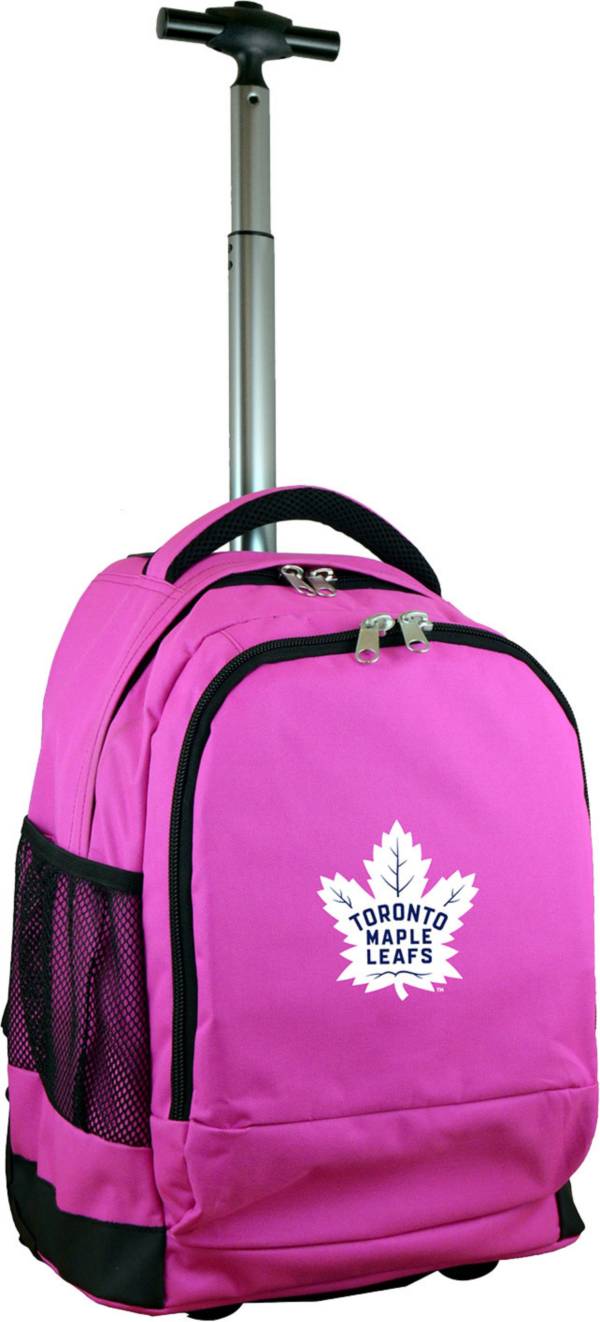 Mojo Toronto Maple Leafs Wheeled Premium Pink Backpack