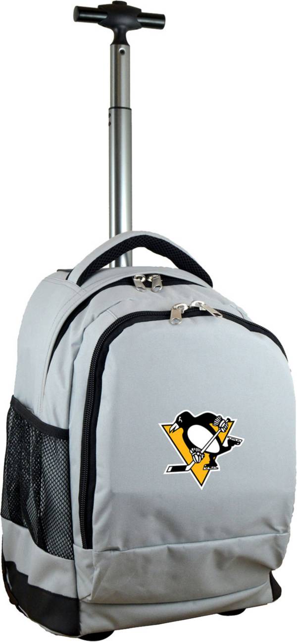 Mojo Pittsburgh Penguins Wheeled Premium Grey Backpack