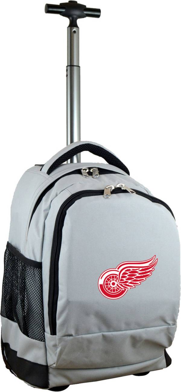 Mojo Detroit Red Wings Wheeled Premium Grey Backpack