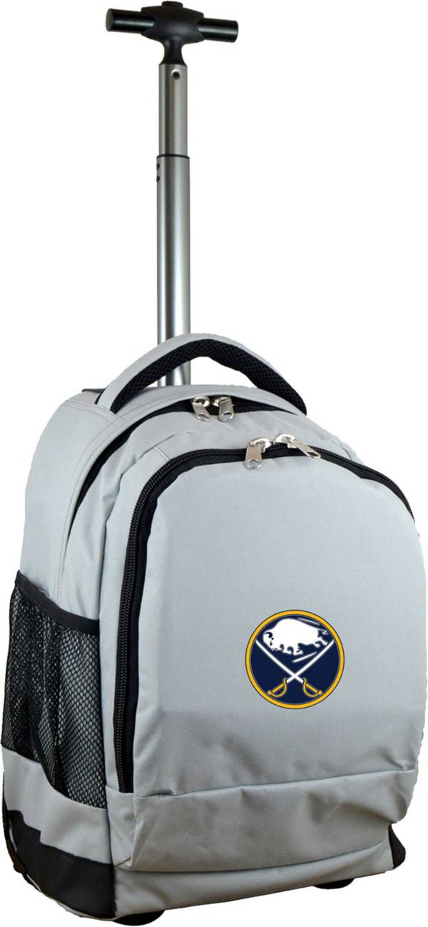 Mojo Buffalo Sabres Wheeled Premium Grey Backpack