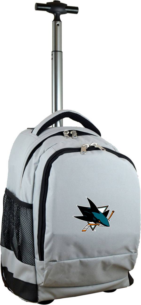 Mojo San Jose Sharks Wheeled Premium Grey Backpack