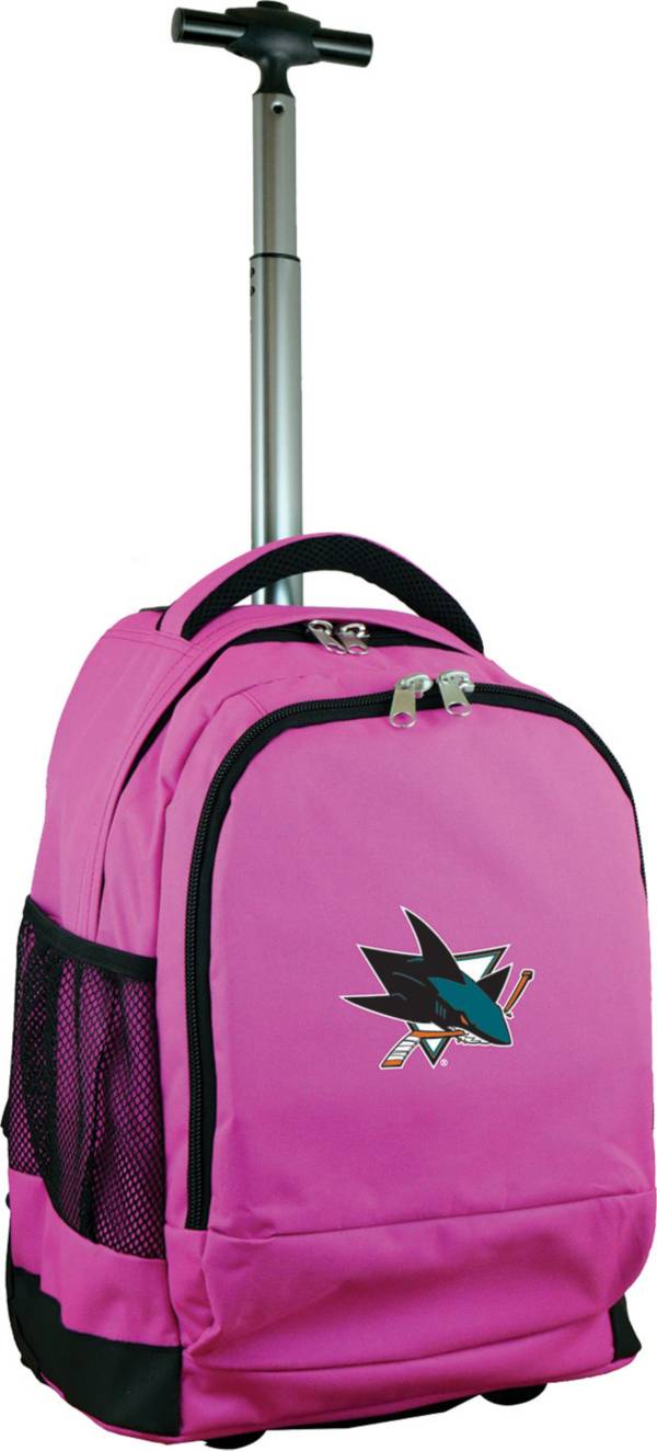 Mojo San Jose Sharks Wheeled Premium Pink Backpack