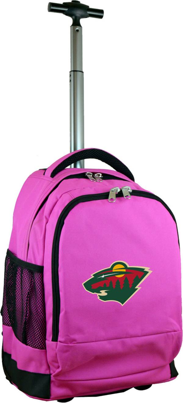 Mojo Minnesota Wild Wheeled Premium Pink Backpack