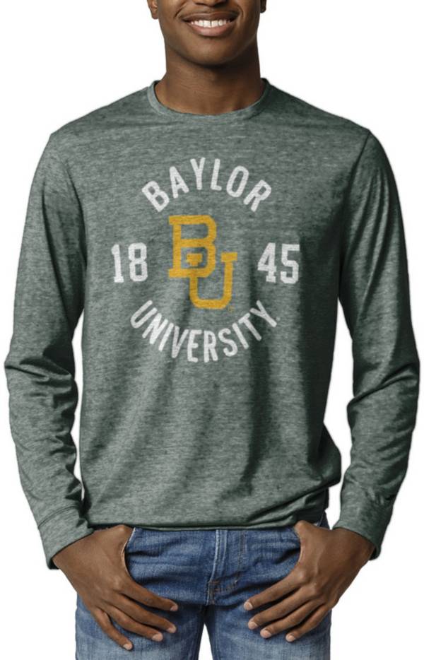 League-Legacy Men's Baylor Bears Green Reclaim Tri-Blend Long Sleeve T-Shirt product image