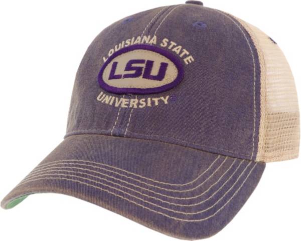 League-Legacy Men's LSU Tigers Purple Old Favorite Adjustable Trucker Hat