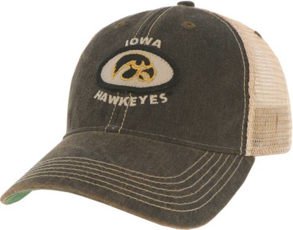 League-Legacy Men's Iowa Hawkeyes Old Favorite Adjustable Trucker Black Hat