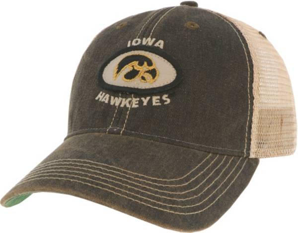 League-Legacy Men's Iowa Hawkeyes Old Favorite Adjustable Trucker Black Hat product image