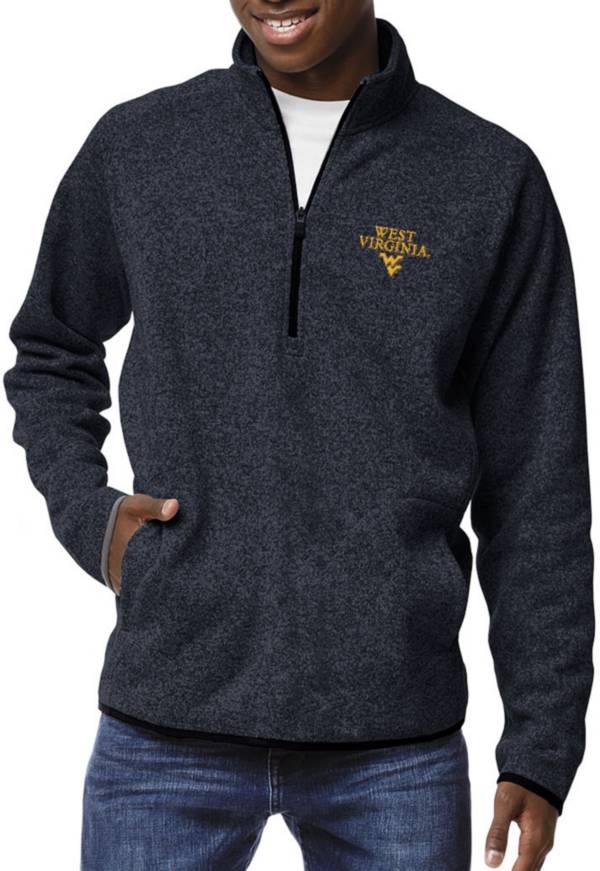 League-Legacy Men's West Virginia Mountaineers Blue Saranac Quarter-Zip Shirt